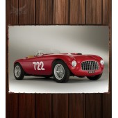Металлическая табличка Ferrari 166 Inter Spyder Corsa